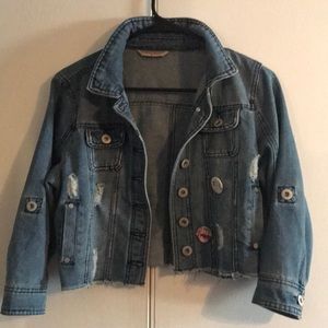 Mid length crew cut Highway Brand Blue jean